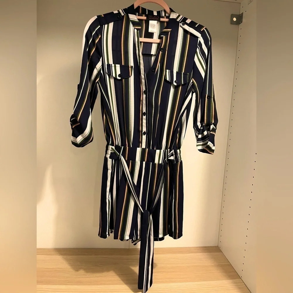 Hot Miami Style  - Jumpsuit With Shorts, Striped